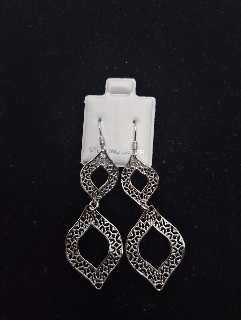.925 Sterling Dangling Earrings   Brand new